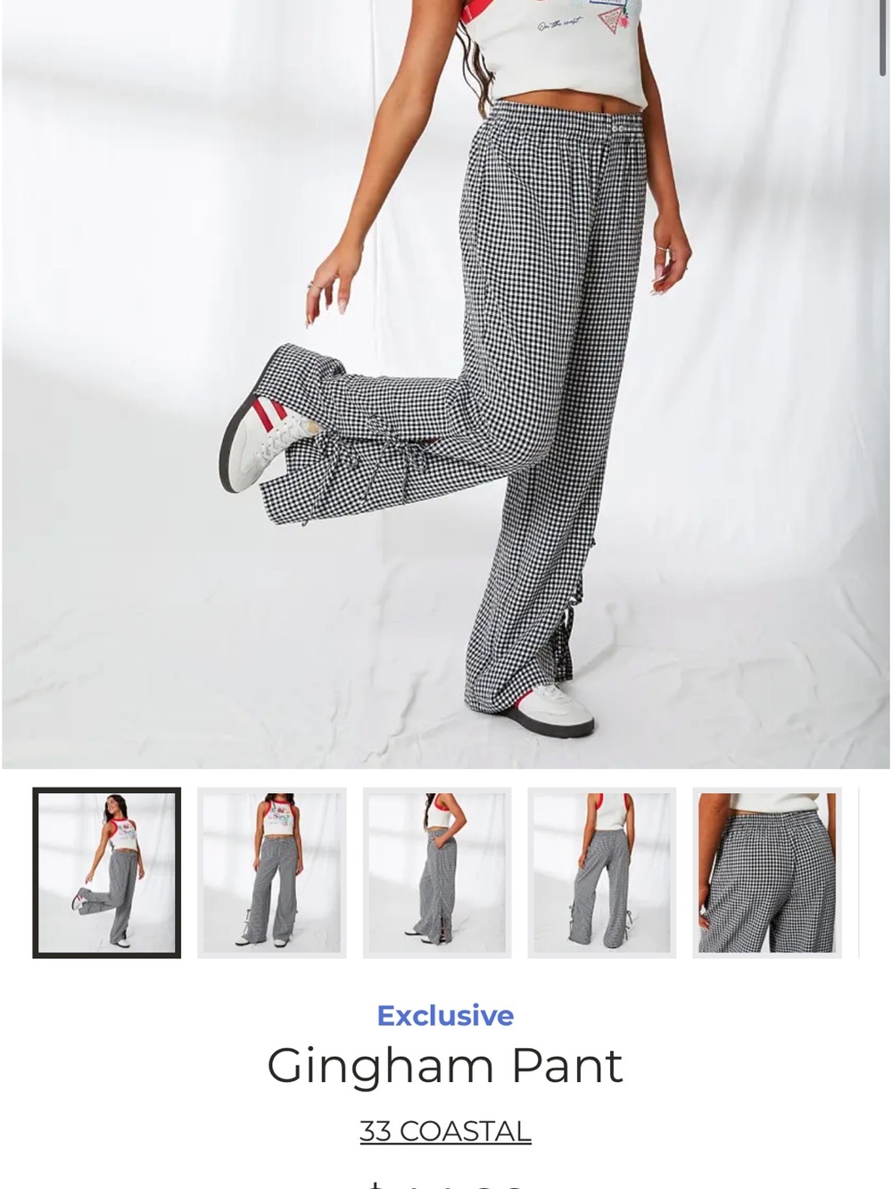 Buckle - 33 Coastal Gingham Pant